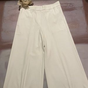 COPY - Ann Taylor crop winter white pant
